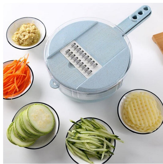8 In 1 Mandoline Slicer Vegetable Slicer Potato Peeler Carrot Onion Grater With Strainer Vegetable Cutter Kitchen Accessories - TrendyPrime