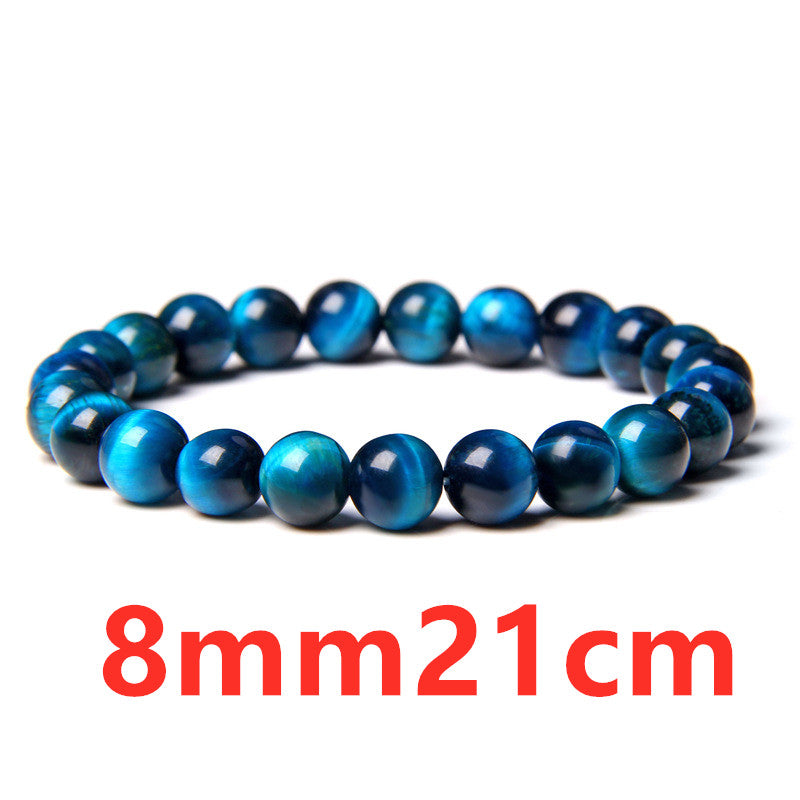 Tiger Eye Stone Bracelet Single Circle Lapis Lazuli Bracelet Beaded - TrendyPrime