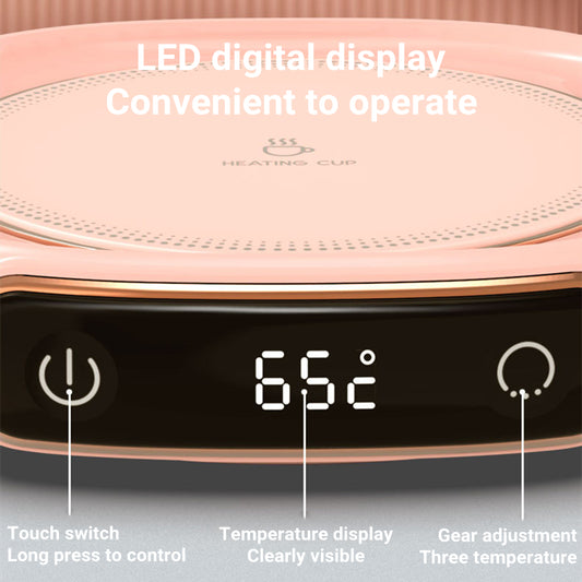 Coffee Mug Warmer Warm Coaster Smart Heating Cup Thermal Insulation Constant Temperature Coaster Heating Pad Desktop - TrendyPrime