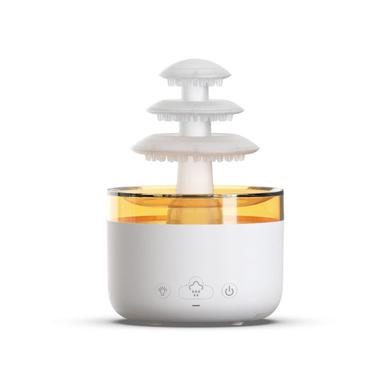New Cloud Rain Air Humidifier Essential Oil Aromatherapy Diffuser USB Mute Mist Air Humidifier With Colorful Light - TrendyPrime