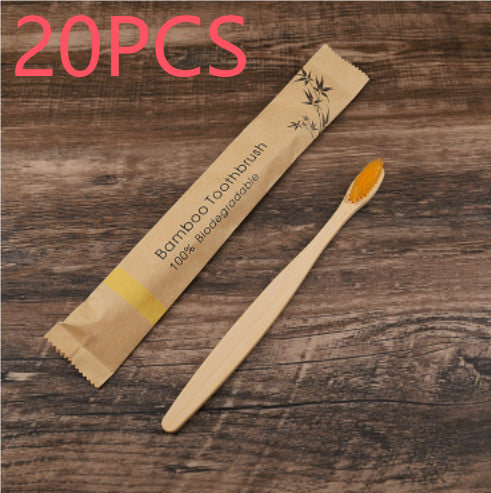 10Pcs Colorful Toothbrush Natural Bamboo Tooth Brush Set Soft Bristle Charcoal Teeth Eco Bamboo Toothbrushes Dental Oral Care - TrendyPrime