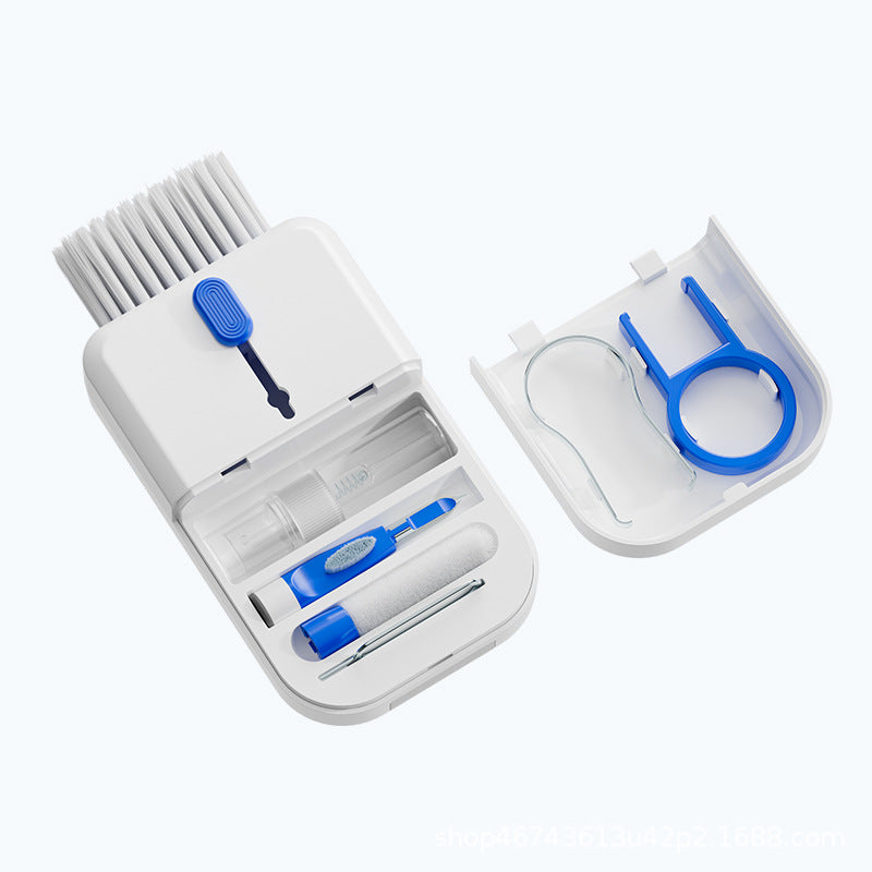 Portable 11 In 1 Multifunctional Cleaning Kit Computer Keyboard Cleaner Phone Screen Clean Tools Earphone Clean Brush With Storage Box - TrendyPrime