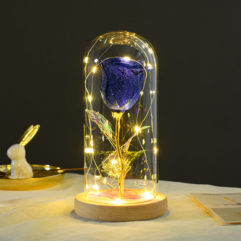 Valentines Day Gift  For Girlfriend Eternal Rose Flowers LED Light In Glass Cover Day Wedding Decoration Favors Mother Day Female Gift  Gift - TrendyPrime