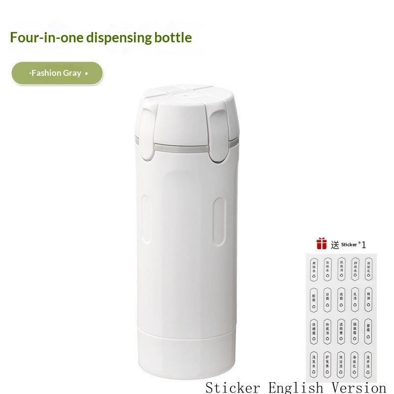 4 In 1 Travel Dispenser Portable Travel Bottles Leak Proof Leakproof Travel Container For Perfume Shampoo Conditioner Lotion - TrendyPrime