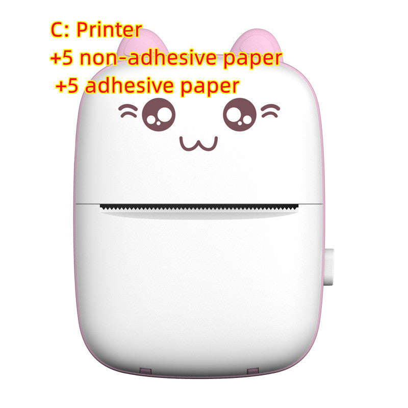 Mini Printer Portable Mini Bluetooth WiFi New Wrong Printer Mobile Phone Photo Title Note Hot Print Pocket Student Error Label Printer - TrendyPrime