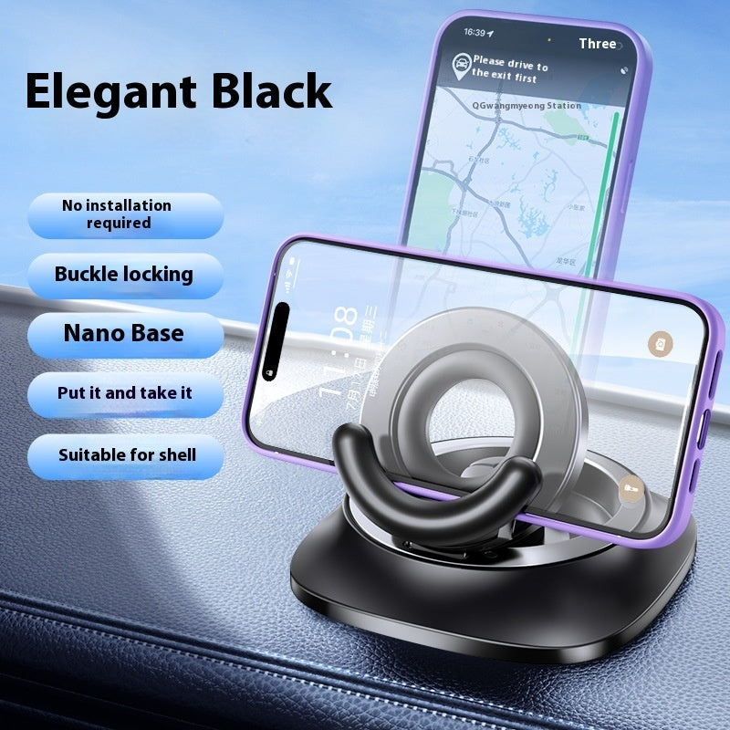 Magnetic Phone Holder With Vacuum Suction Foldable Adjustable Car Mount Magnetic Bracket Suction Nonslip For Busy Commuters - TrendyPrime