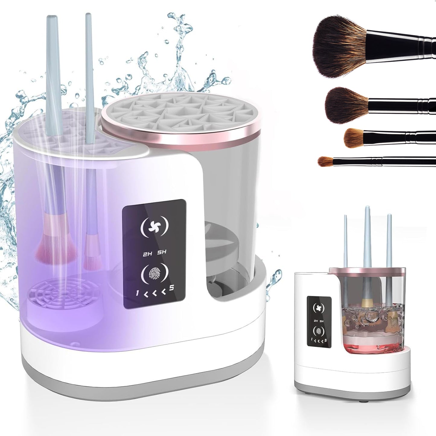 Electric Makeup Brush Cleaner Rechargeable Makeup Brushes Cleaning Tool Automatic Makeup Brush Cleaning Stand Device - TrendyPrime