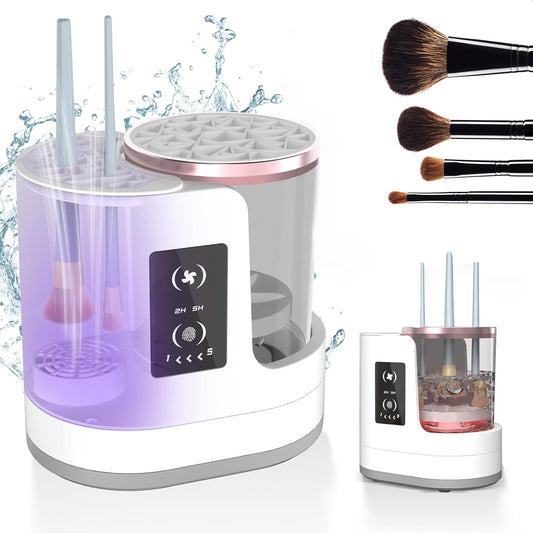 Electric Makeup Brush Cleaner Rechargeable Makeup Brushes Cleaning Tool Automatic Makeup Brush Cleaning Stand Device - TrendyPrime