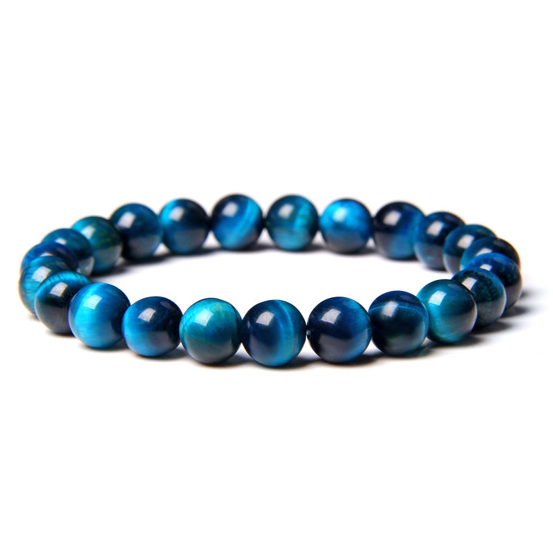 Tiger Eye Stone Bracelet Single Circle Lapis Lazuli Bracelet Beaded - TrendyPrime