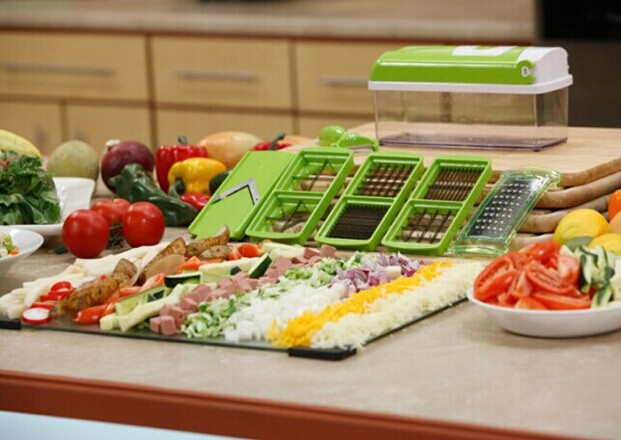 12pcs Multifunctional Vegetable Chopper Handle Food Grate Food Chopper Vegetable Slicer Dicer Cut Kitchen Gadgets - TrendyPrime