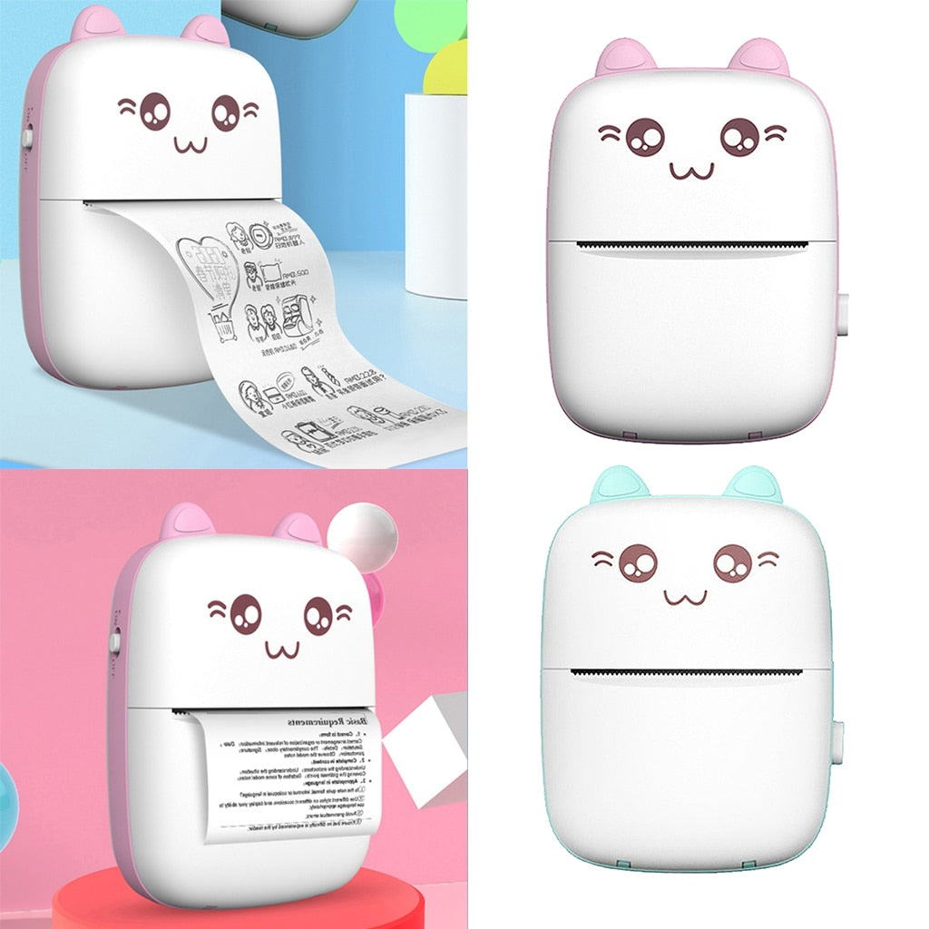 Mini Printer Portable Mini Bluetooth WiFi New Wrong Printer Mobile Phone Photo Title Note Hot Print Pocket Student Error Label Printer - TrendyPrime