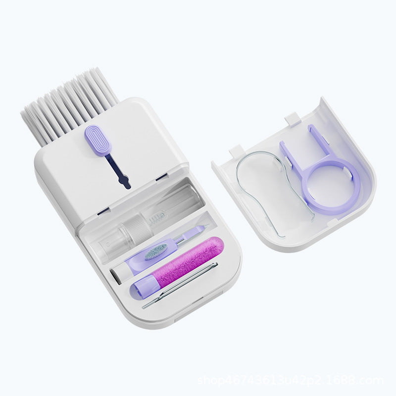 Portable 11 In 1 Multifunctional Cleaning Kit Computer Keyboard Cleaner Phone Screen Clean Tools Earphone Clean Brush With Storage Box - TrendyPrime