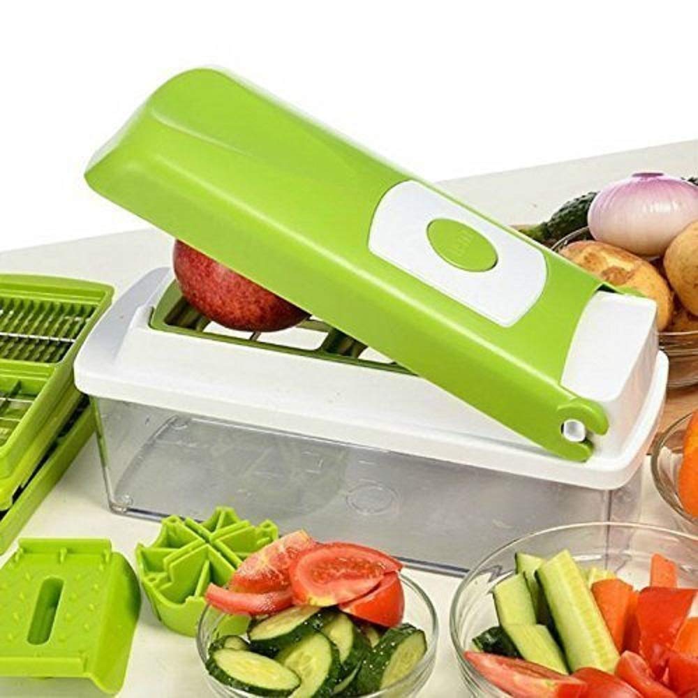 12pcs Multifunctional Vegetable Chopper Handle Food Grate Food Chopper Vegetable Slicer Dicer Cut Kitchen Gadgets - TrendyPrime