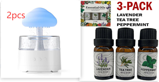 Creative Mushroom Cloud Colorful Light Desktop Aroma Diffuser - TrendyPrime