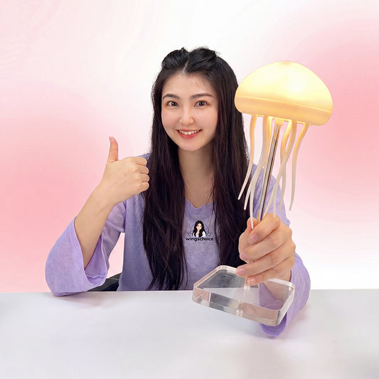Jellyfish Mood Lamp LED Jellyfish Night Light Portable Jellyfish Lamp Jellyfish Decorations Smart Table Lamp For Bedside Desk - TrendyPrime