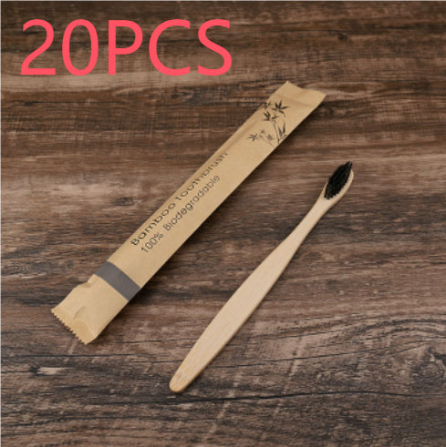 10Pcs Colorful Toothbrush Natural Bamboo Tooth Brush Set Soft Bristle Charcoal Teeth Eco Bamboo Toothbrushes Dental Oral Care - TrendyPrime