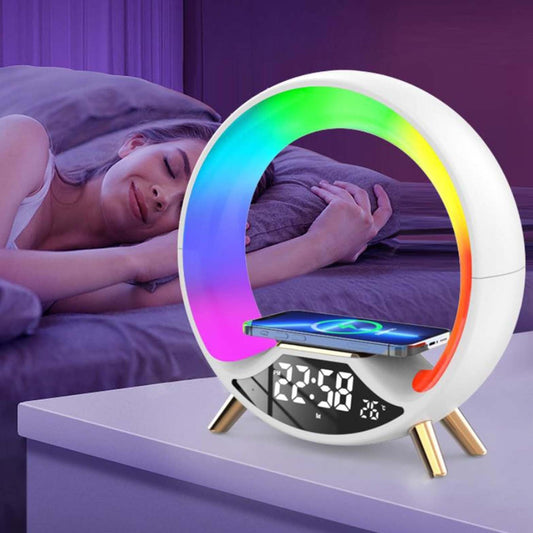 O Light Three In One Wireless Charging Multifunctional Bluetooth Speaker Night Light - TrendyPrime