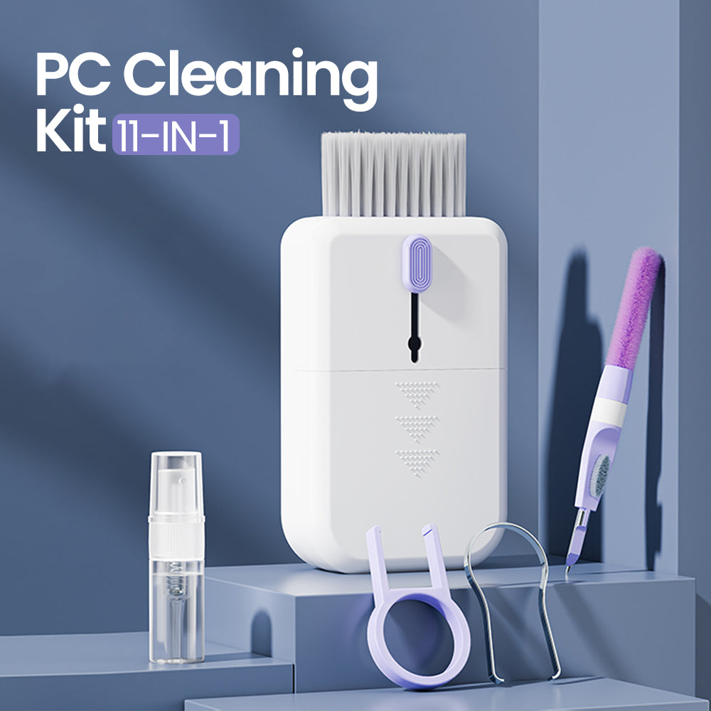 Portable 11 In 1 Multifunctional Cleaning Kit Computer Keyboard Cleaner Phone Screen Clean Tools Earphone Clean Brush With Storage Box - TrendyPrime