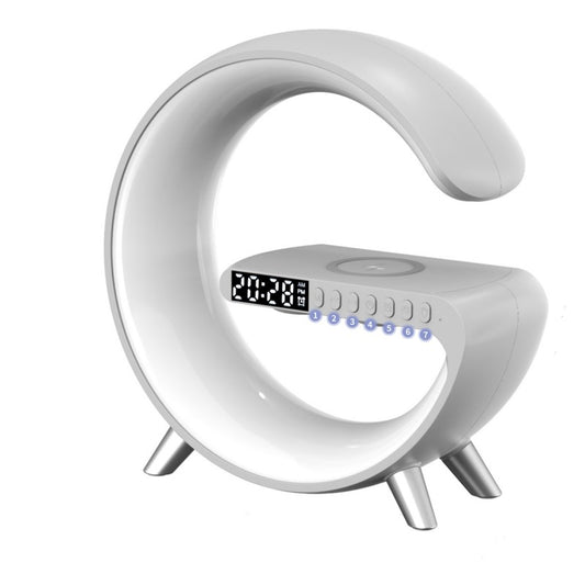 New Intelligent G Shaped LED Lamp Bluetooth Speake Wireless Charger Atmosphere Lamp App Control For Bedroom Home Decor - TrendyPrime