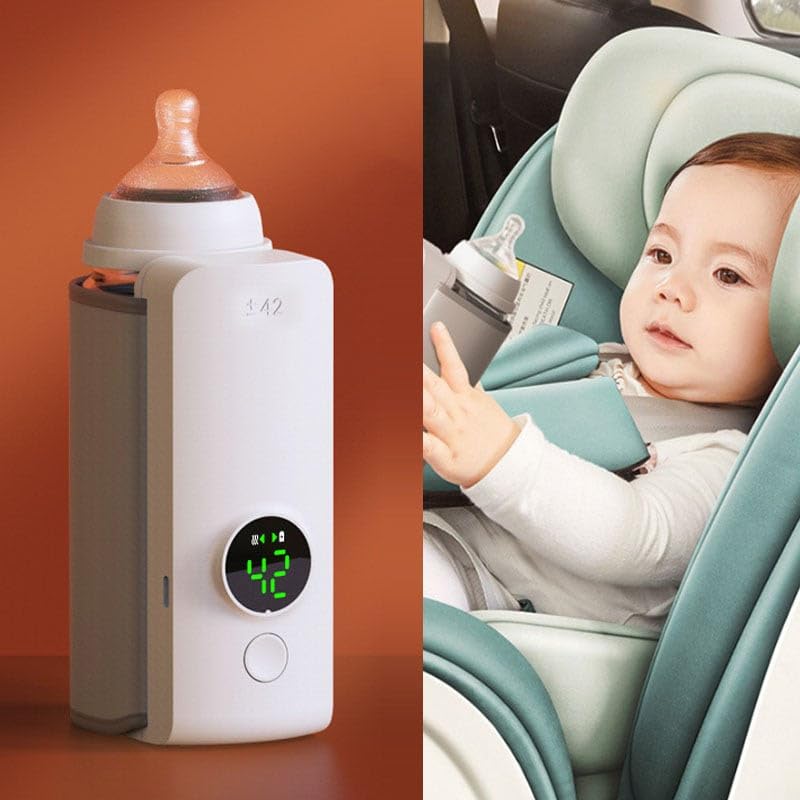 Portable Wireless Baby Bottle Warmer USB Rechargeable Milk Warmer - TrendyPrime
