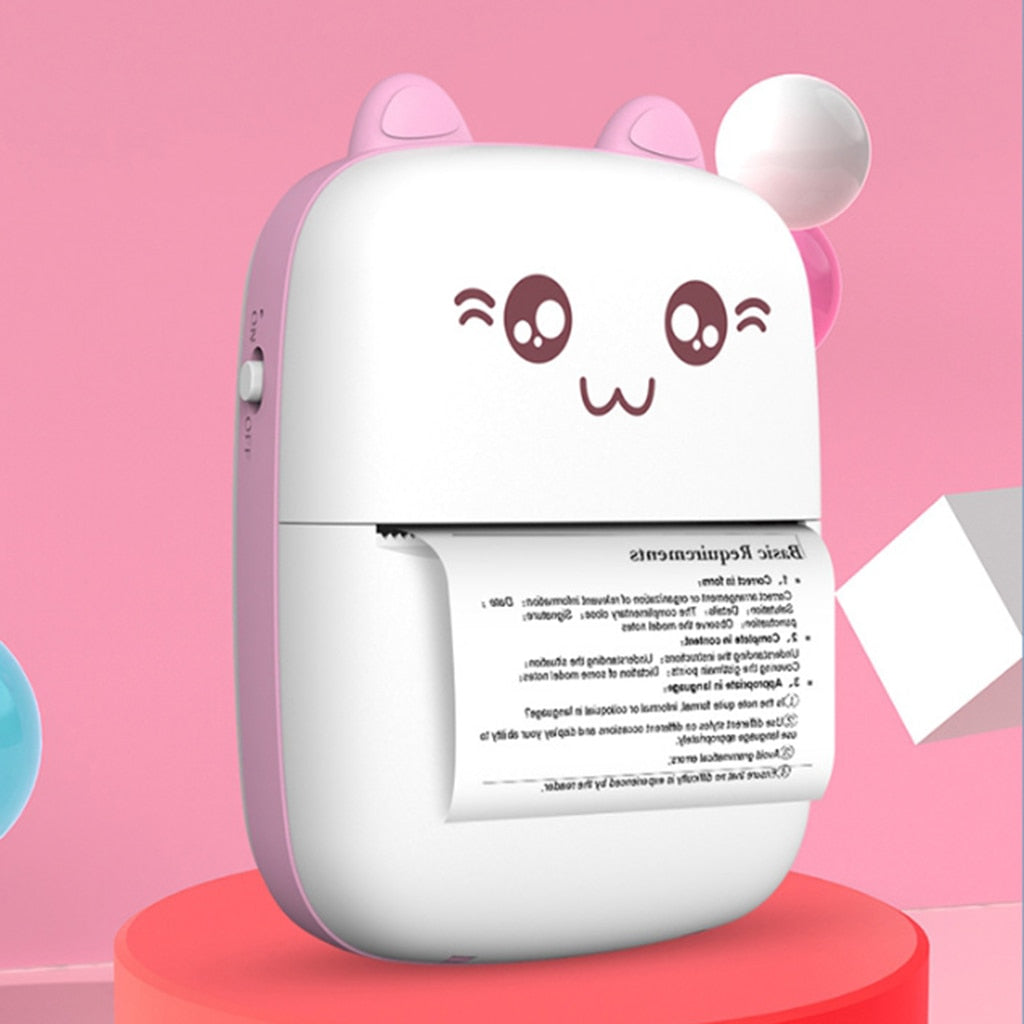 Mini Printer Portable Mini Bluetooth WiFi New Wrong Printer Mobile Phone Photo Title Note Hot Print Pocket Student Error Label Printer - TrendyPrime