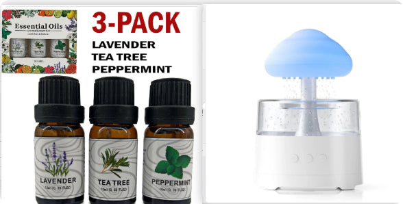 Creative Mushroom Cloud Colorful Light Desktop Aroma Diffuser - TrendyPrime