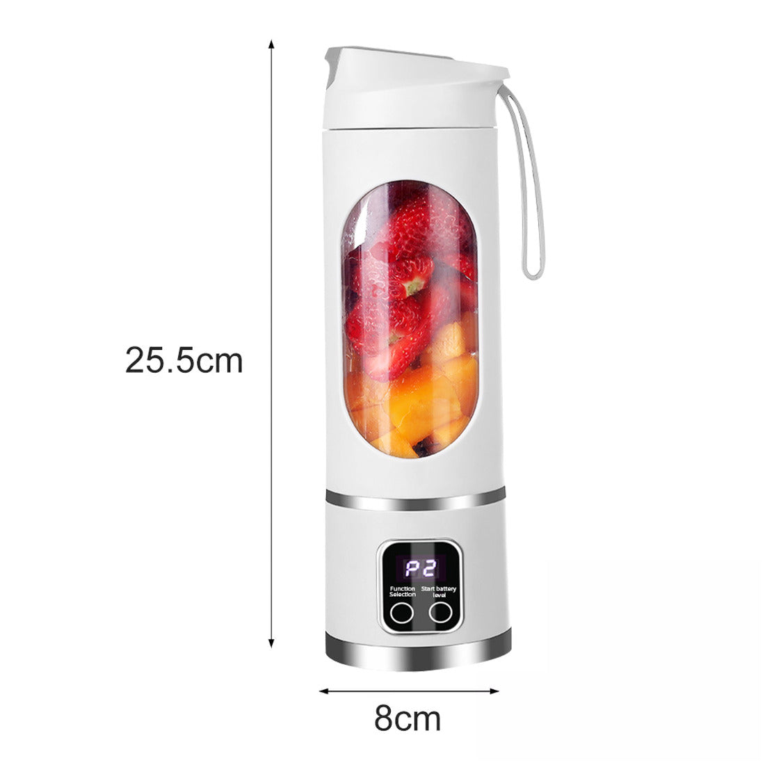 Portable USB Rechargeable Juicer Cup Electric Mixer Blender Smoothie Maker 450ml - TrendyPrime