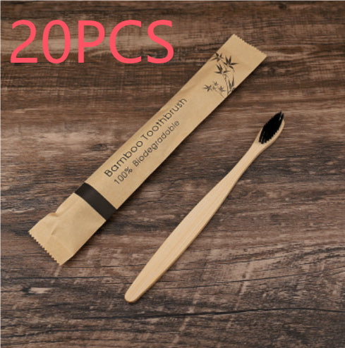 10Pcs Colorful Toothbrush Natural Bamboo Tooth Brush Set Soft Bristle Charcoal Teeth Eco Bamboo Toothbrushes Dental Oral Care - TrendyPrime