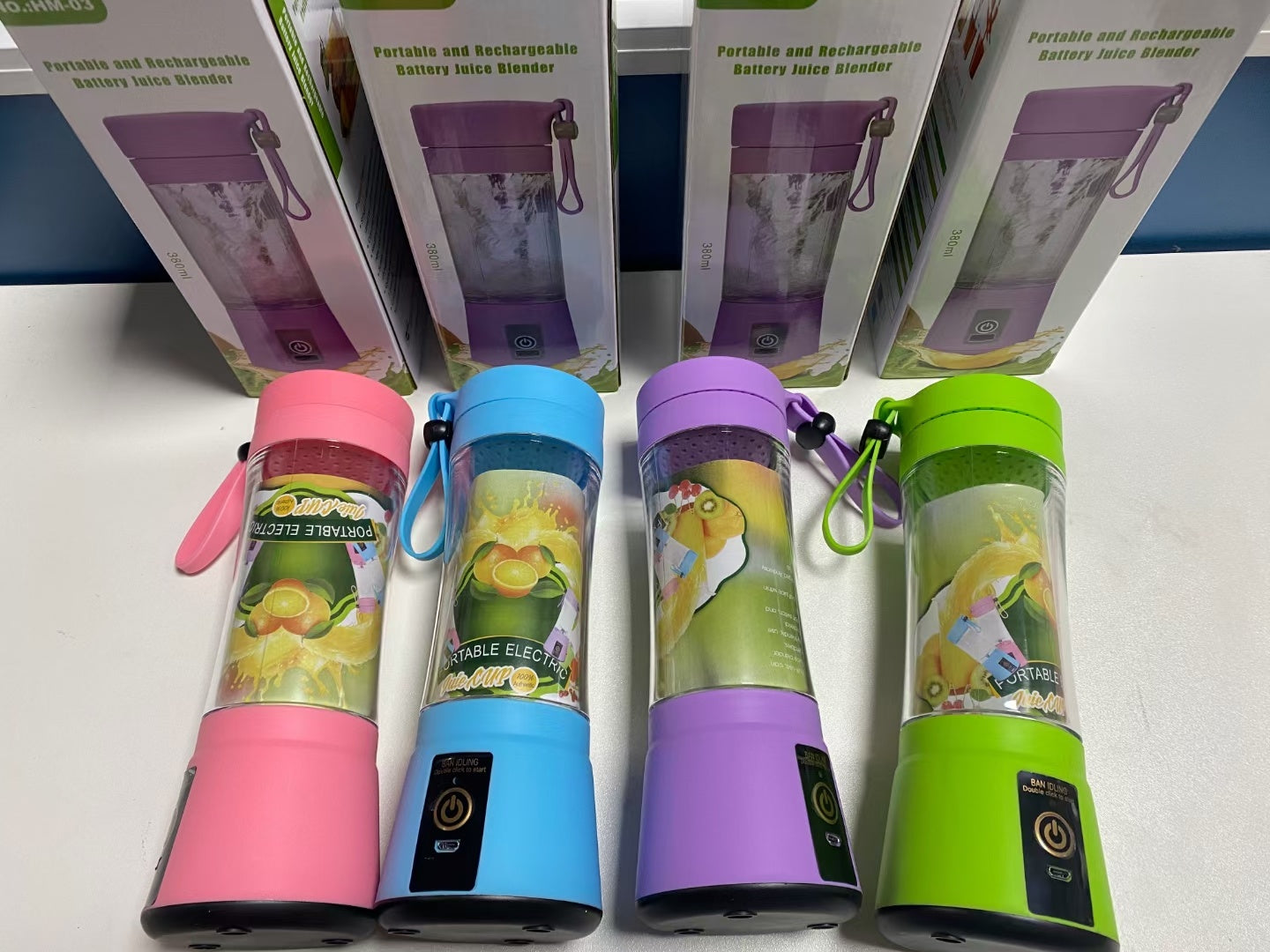 Portable Blender With USB Rechargeable Mini Kitchen Fruit Juice Mixer Home Simple Portable Electric Mini Juicer - TrendyPrime