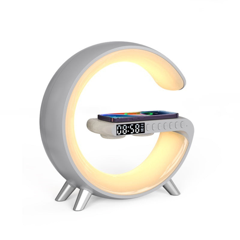 New Intelligent G Shaped LED Lamp Bluetooth Speake Wireless Charger Atmosphere Lamp App Control For Bedroom Home Decor - TrendyPrime