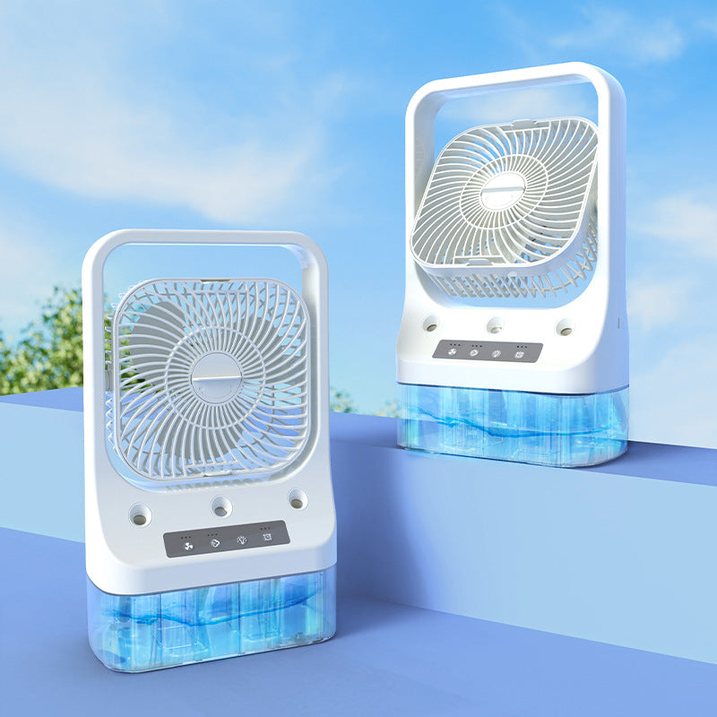 Household Cooling Fan Usb Rechargeable Head Adjustable Air Cooling Water Cooled Air Conditioning Tank Low Noise Air Cooler Fans - TrendyPrime