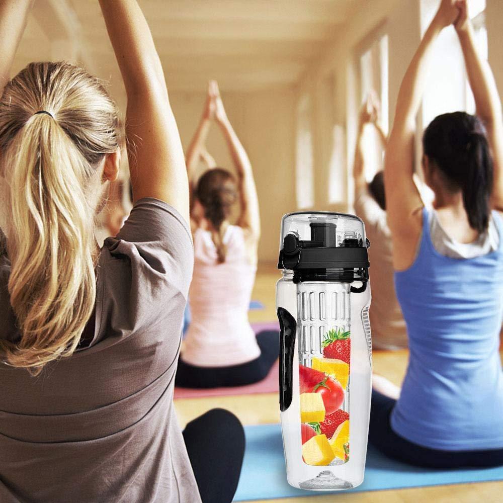 32oz Fruit Infuser Water Bottle – BPA Free Sport Drink Bottle - TrendyPrime