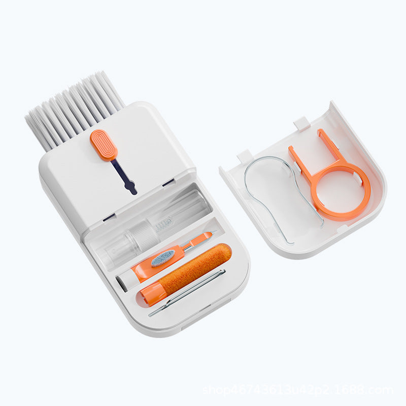 Portable 11 In 1 Multifunctional Cleaning Kit Computer Keyboard Cleaner Phone Screen Clean Tools Earphone Clean Brush With Storage Box - TrendyPrime