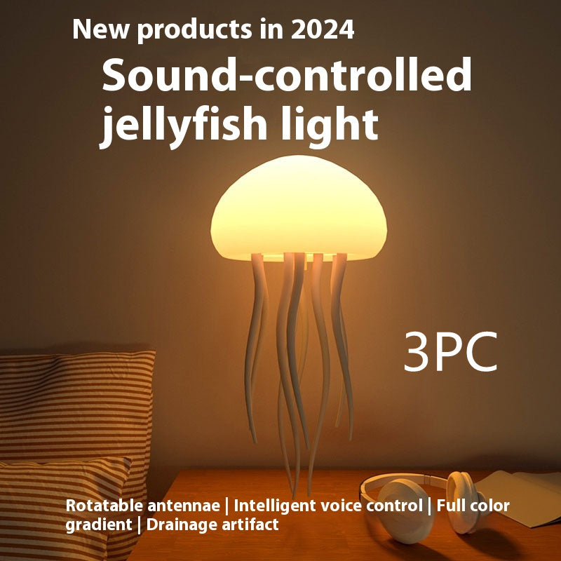 Jellyfish Mood Lamp LED Jellyfish Night Light Portable Jellyfish Lamp Jellyfish Decorations Smart Table Lamp For Bedside Desk - TrendyPrime