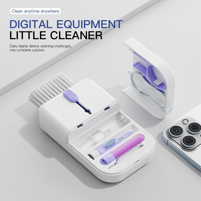 Portable 11 In 1 Multifunctional Cleaning Kit Computer Keyboard Cleaner Phone Screen Clean Tools Earphone Clean Brush With Storage Box - TrendyPrime