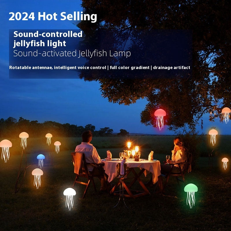 Jellyfish Mood Lamp LED Jellyfish Night Light Portable Jellyfish Lamp Jellyfish Decorations Smart Table Lamp For Bedside Desk - TrendyPrime