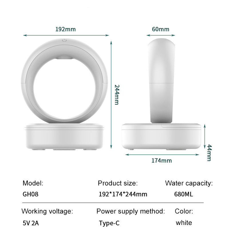 Anti-gravity Air Humidifier Mute Countercurrent Humidifier Levitating Water Drops Fogger Electric Humidifiers - TrendyPrime