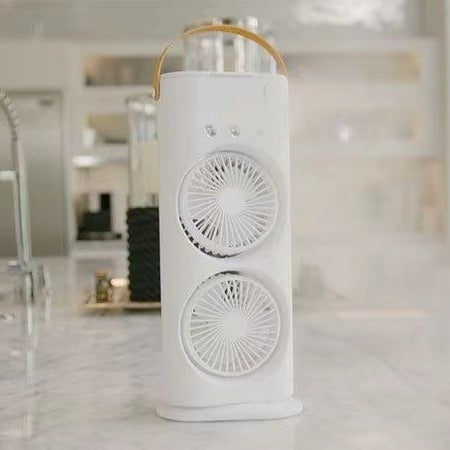 Double-ended Spray Fan Portable Humidifier Fan Air Conditioner Household Small Air Cooler Hydrocooling Portable Air Adjustment - TrendyPrime