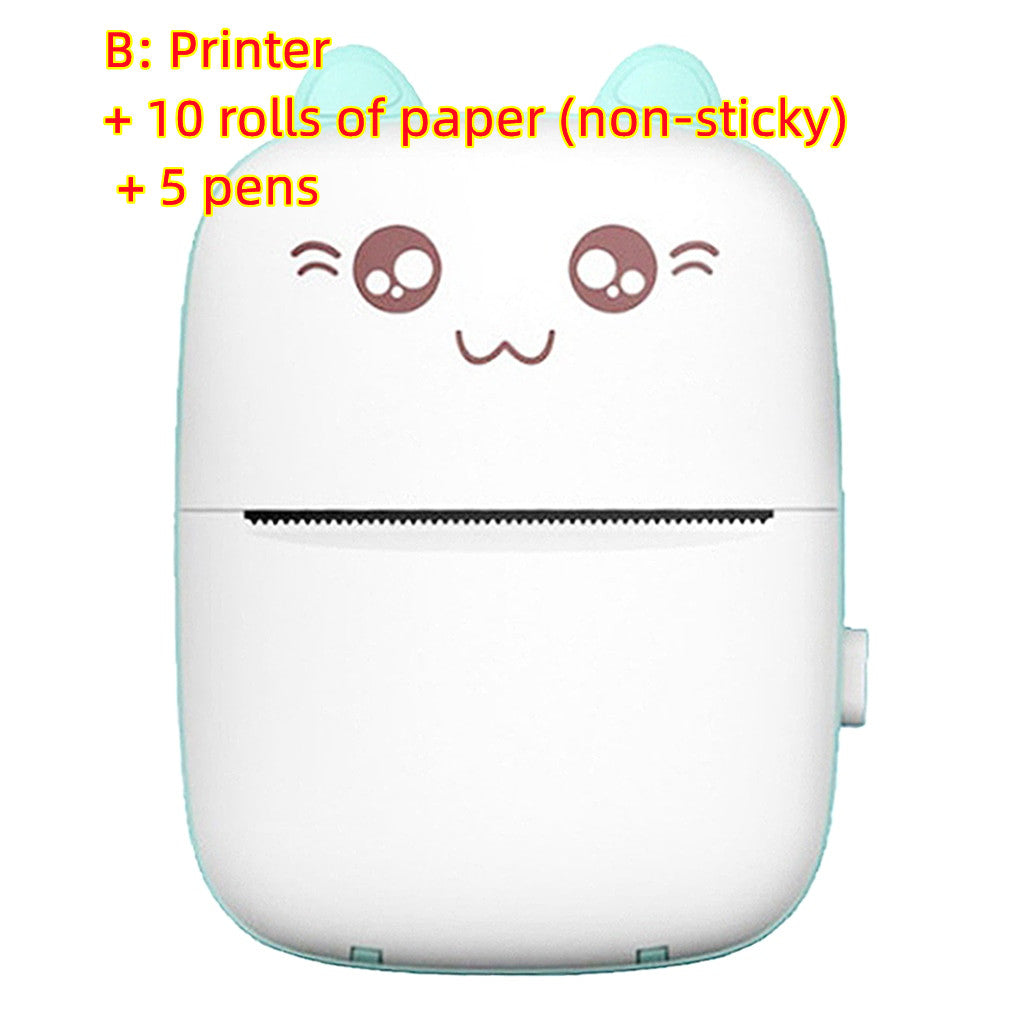 Mini Printer Portable Mini Bluetooth WiFi New Wrong Printer Mobile Phone Photo Title Note Hot Print Pocket Student Error Label Printer - TrendyPrime