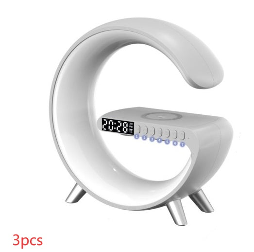 New Intelligent G Shaped LED Lamp Bluetooth Speake Wireless Charger Atmosphere Lamp App Control For Bedroom Home Decor - TrendyPrime