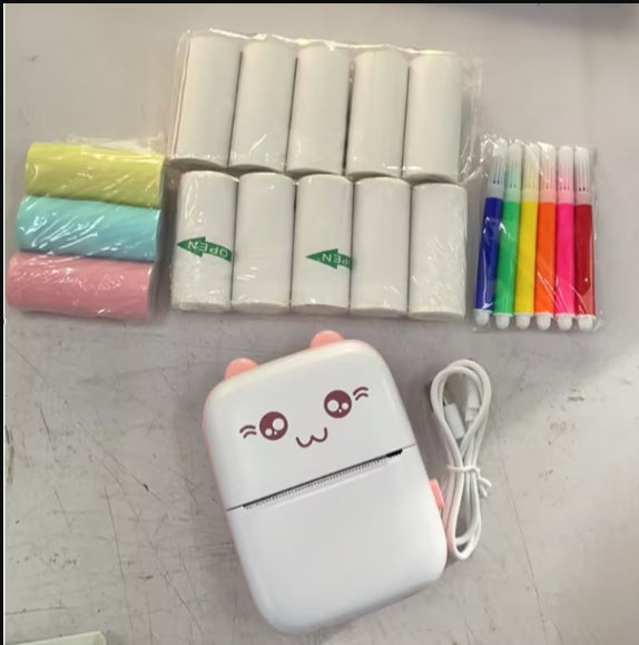 Mini Printer Portable Mini Bluetooth WiFi New Wrong Printer Mobile Phone Photo Title Note Hot Print Pocket Student Error Label Printer - TrendyPrime