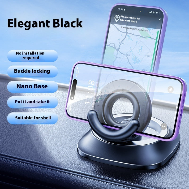 Magnetic Phone Holder With Vacuum Suction Foldable Adjustable Car Mount Magnetic Bracket Suction Nonslip For Busy Commuters - TrendyPrime