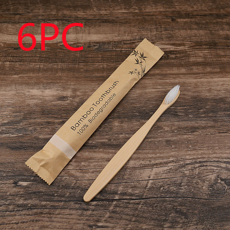 10Pcs Colorful Toothbrush Natural Bamboo Tooth Brush Set Soft Bristle Charcoal Teeth Eco Bamboo Toothbrushes Dental Oral Care - TrendyPrime