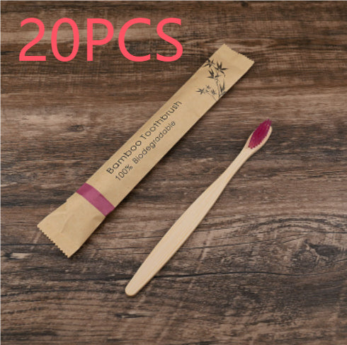 10Pcs Colorful Toothbrush Natural Bamboo Tooth Brush Set Soft Bristle Charcoal Teeth Eco Bamboo Toothbrushes Dental Oral Care - TrendyPrime