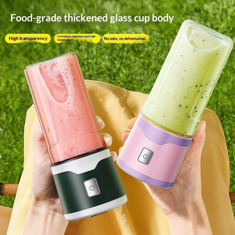 Multifunctional Rechargeable Electric USB Juicer Cup Double Cup Handheld Mixer Cup 500 ML Blending Juice Cup Outdoor - TrendyPrime
