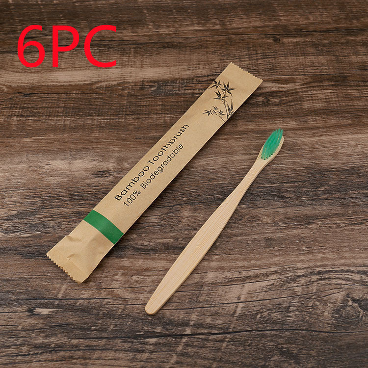 10Pcs Colorful Toothbrush Natural Bamboo Tooth Brush Set Soft Bristle Charcoal Teeth Eco Bamboo Toothbrushes Dental Oral Care - TrendyPrime