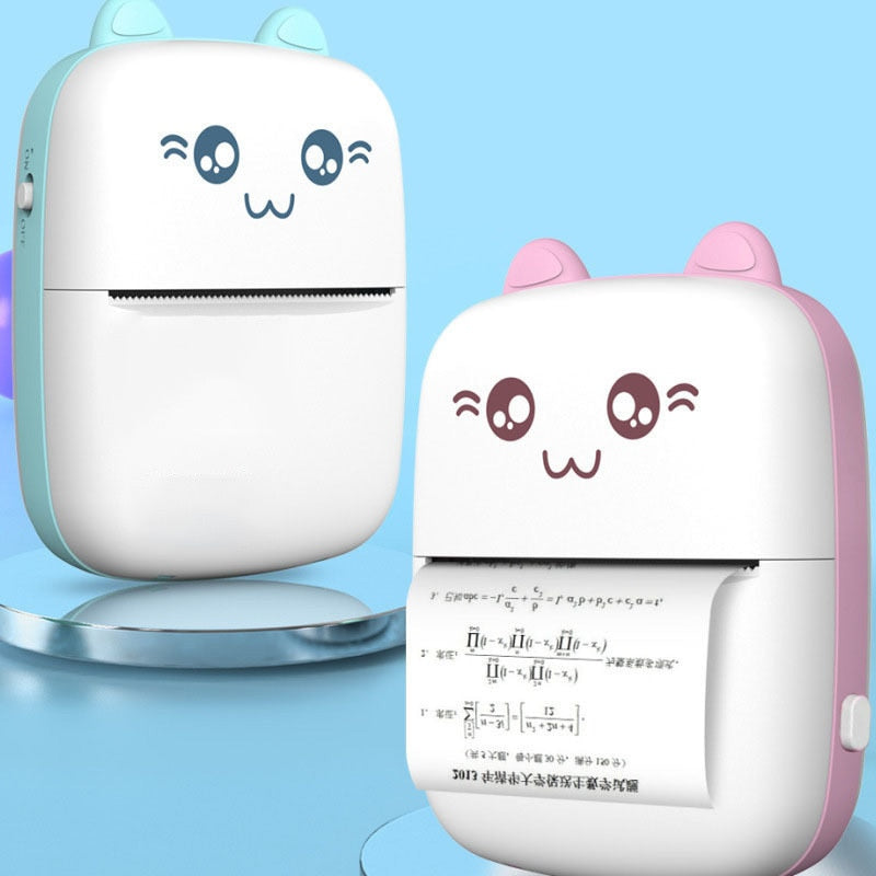 Mini Printer Portable Mini Bluetooth WiFi New Wrong Printer Mobile Phone Photo Title Note Hot Print Pocket Student Error Label Printer - TrendyPrime