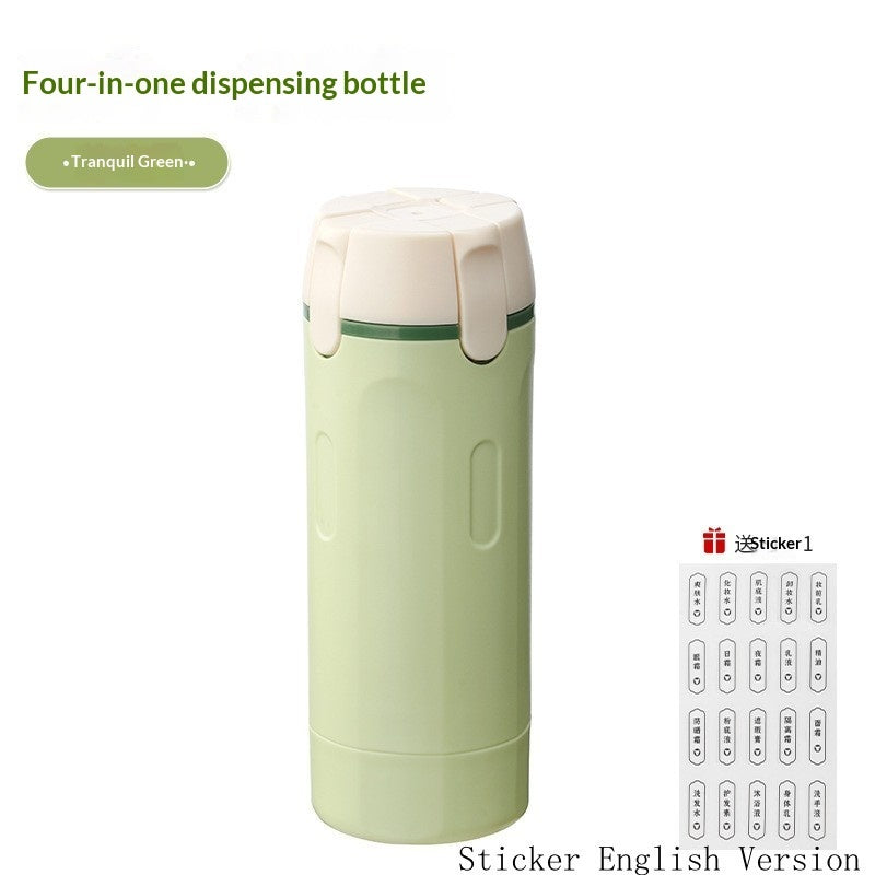 4 In 1 Travel Dispenser Portable Travel Bottles Leak Proof Leakproof Travel Container For Perfume Shampoo Conditioner Lotion - TrendyPrime
