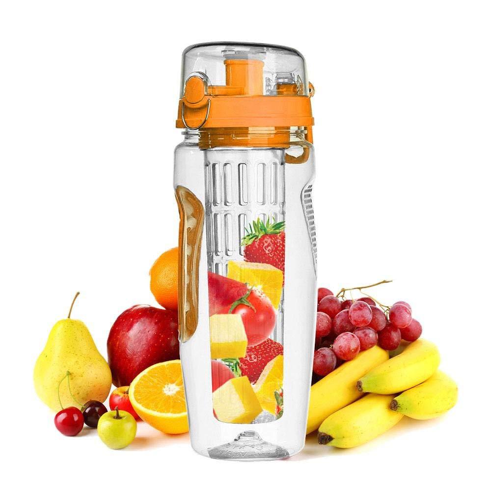 32oz Fruit Infuser Water Bottle – BPA Free Sport Drink Bottle - TrendyPrime
