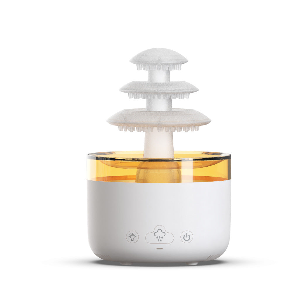 New Cloud Rain Air Humidifier Essential Oil Aromatherapy Diffuser USB Mute Mist Air Humidifier With Colorful Light - TrendyPrime
